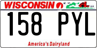 WI license plate 158PYL