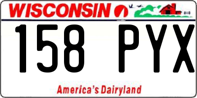 WI license plate 158PYX