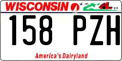 WI license plate 158PZH