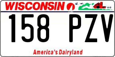 WI license plate 158PZV
