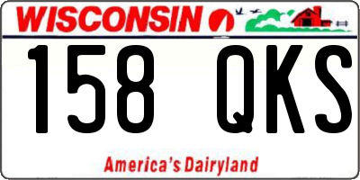 WI license plate 158QKS