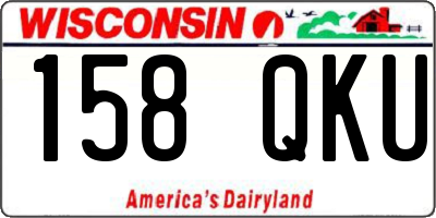 WI license plate 158QKU