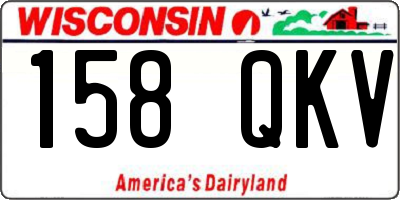 WI license plate 158QKV