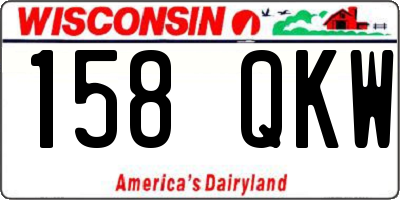 WI license plate 158QKW