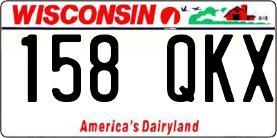 WI license plate 158QKX