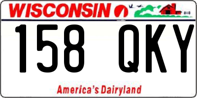WI license plate 158QKY
