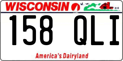 WI license plate 158QLI