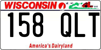 WI license plate 158QLT