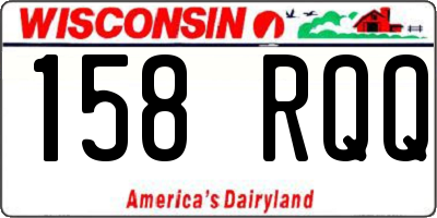 WI license plate 158RQQ