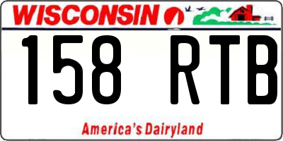 WI license plate 158RTB