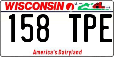 WI license plate 158TPE