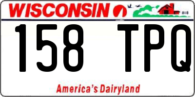 WI license plate 158TPQ