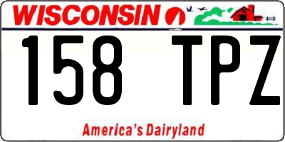 WI license plate 158TPZ