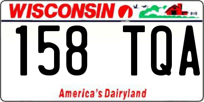 WI license plate 158TQA