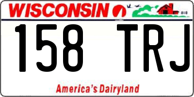 WI license plate 158TRJ