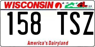 WI license plate 158TSZ
