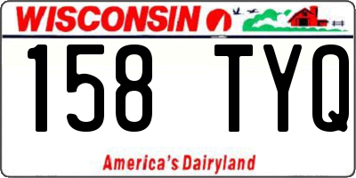 WI license plate 158TYQ