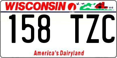 WI license plate 158TZC