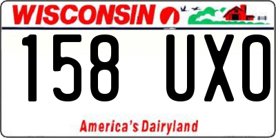 WI license plate 158UXO