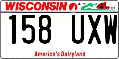 WI license plate 158UXW