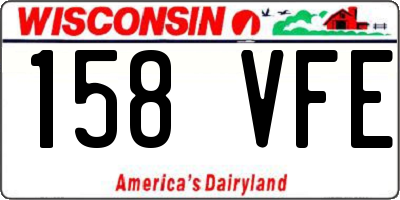 WI license plate 158VFE