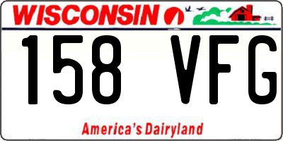 WI license plate 158VFG