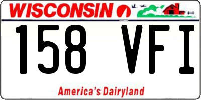 WI license plate 158VFI