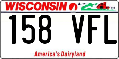 WI license plate 158VFL