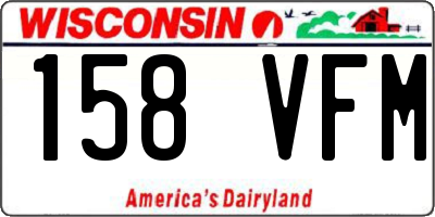 WI license plate 158VFM