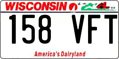 WI license plate 158VFT
