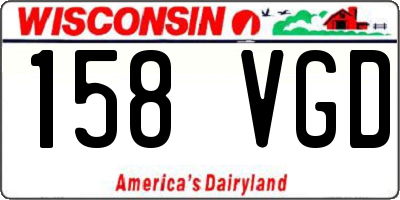 WI license plate 158VGD