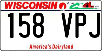 WI license plate 158VPJ