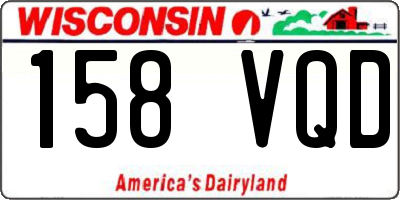 WI license plate 158VQD