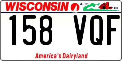 WI license plate 158VQF