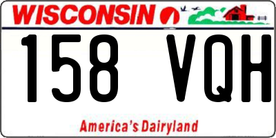 WI license plate 158VQH
