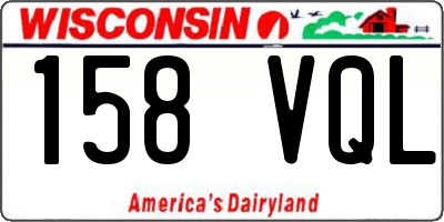 WI license plate 158VQL