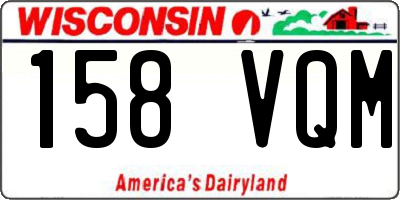WI license plate 158VQM
