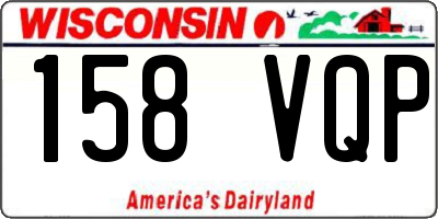 WI license plate 158VQP
