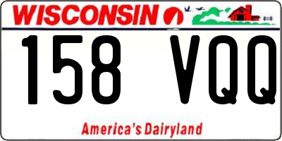 WI license plate 158VQQ