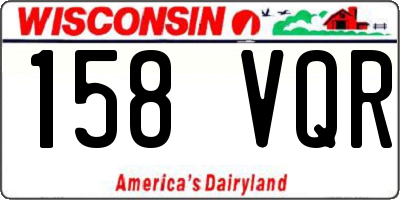 WI license plate 158VQR