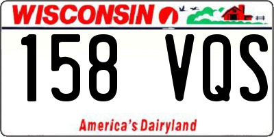 WI license plate 158VQS