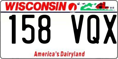 WI license plate 158VQX