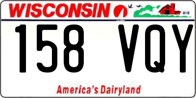 WI license plate 158VQY