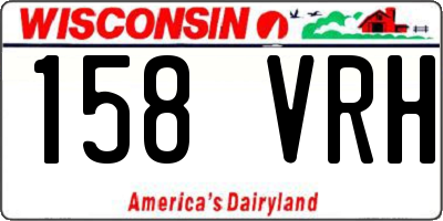 WI license plate 158VRH