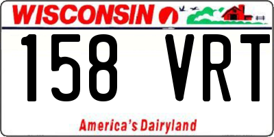 WI license plate 158VRT