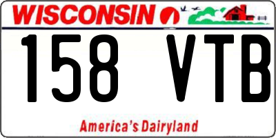 WI license plate 158VTB