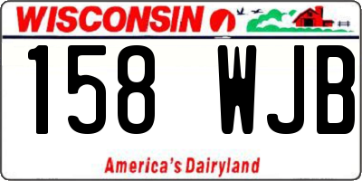 WI license plate 158WJB