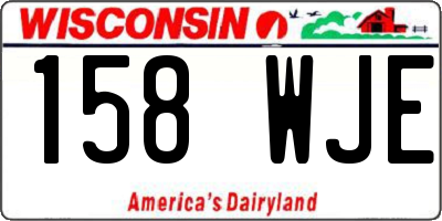 WI license plate 158WJE
