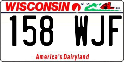 WI license plate 158WJF