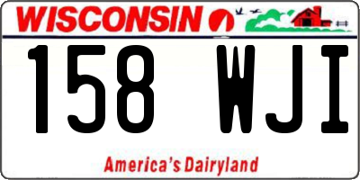 WI license plate 158WJI